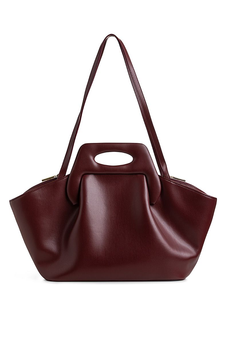 Tote bag in burgundy 