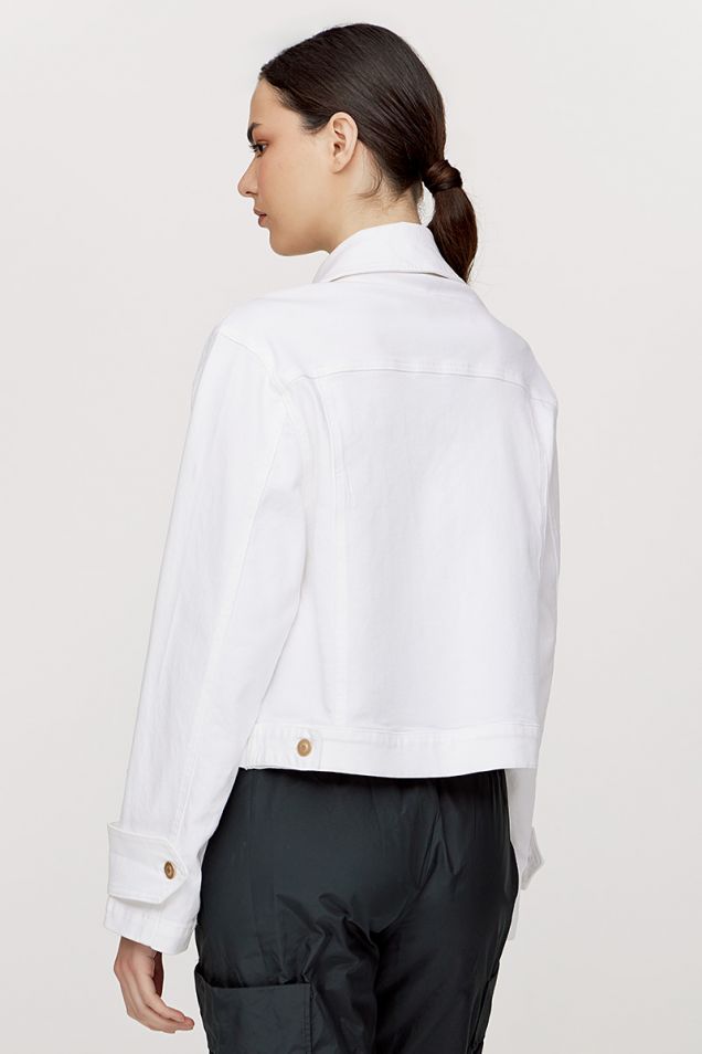 Classic denim jacket in white 